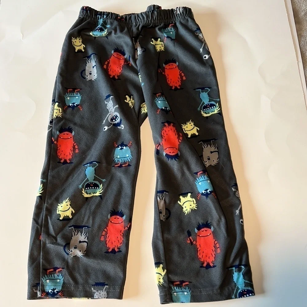 Serious Bedhead! Monsters Kids pajamas warm long sleeve 4T - Picture 6 of 7